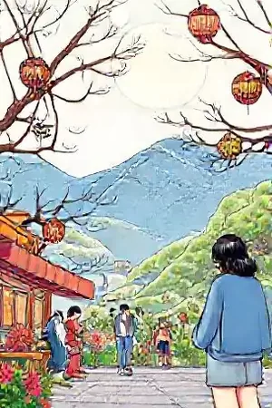 短剧《花店关门前十分钟》封面，打烊前整理花枝的店主